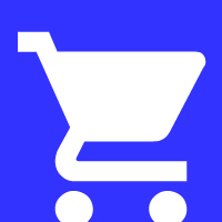 Blue Basket Icon