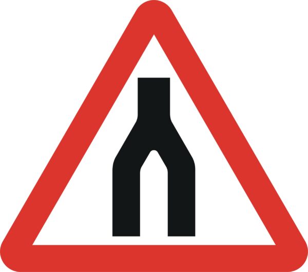 dual carriageway ends ahead road sign for sale