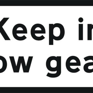 low gear sign