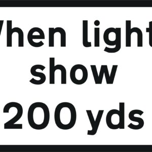 when lights show road sign for sale 548 sign