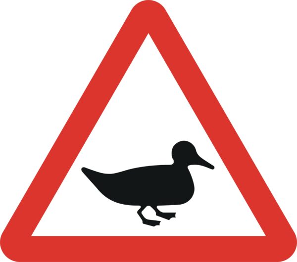 ducks crossing road sign for sale