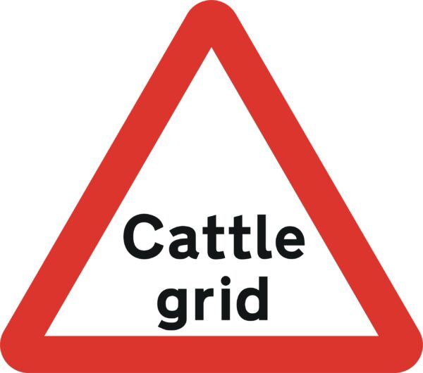 cattle grid road sign for sale