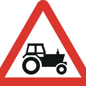 agricultural vehicles likely to be in road ahead sign for sale