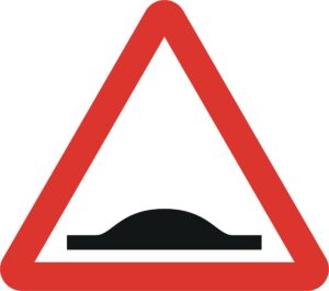 humps in the road sign