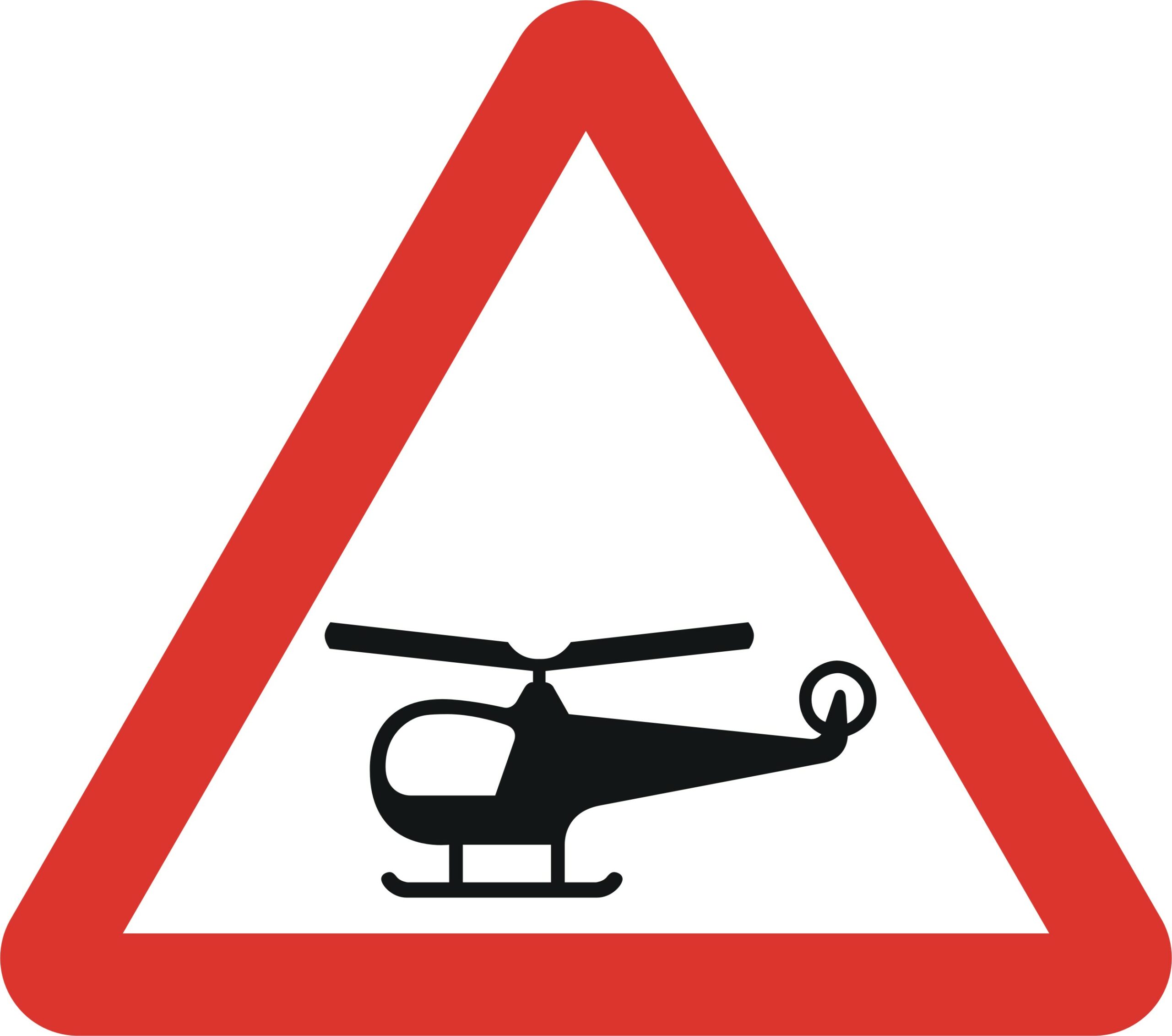 Low Flying Helicopters Or Sudden Helicopter Noise Likely Ahead Road Sign Uk Delivery Hirst Signs 0094