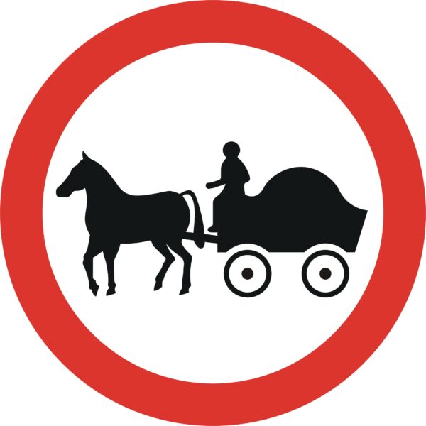 622 horse drawn vehicles prohibited