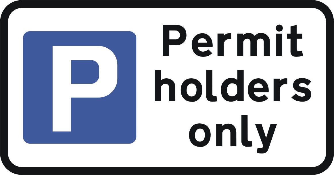 Permit holders only Road Sign, UK Delivery