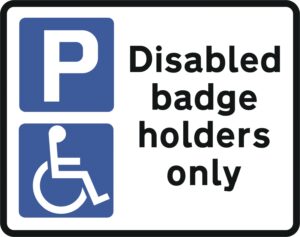 disabled badge holders only road sign for sale 661a sign