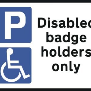 disabled badge holders only road sign for sale 661a sign