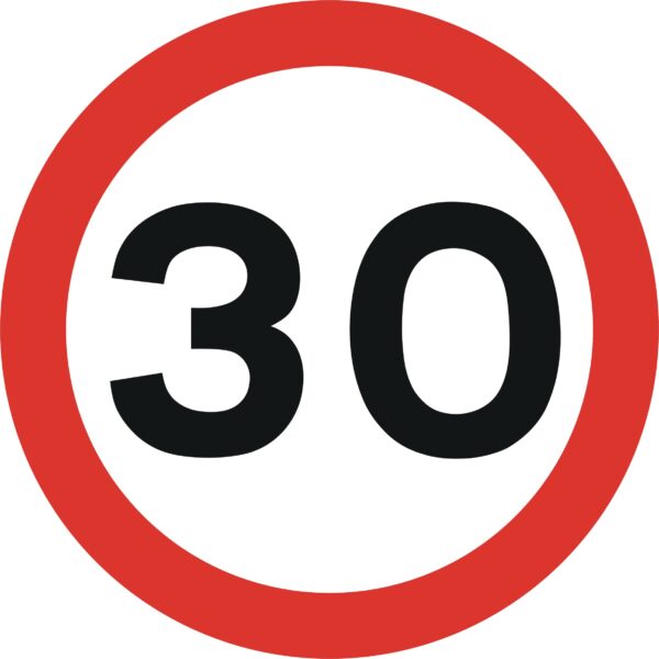 30 mph speed limit sign road sign for sale