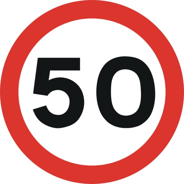 50 mph speed limit sign road sign for sale