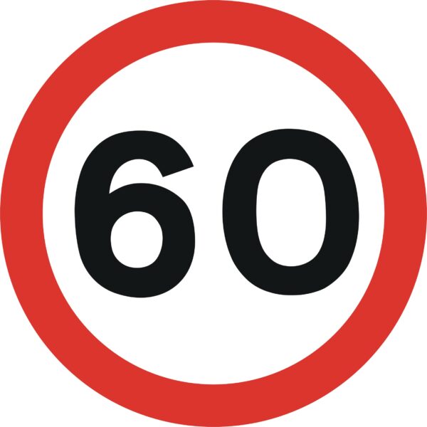 60 mph speed limit sign road sign for sale