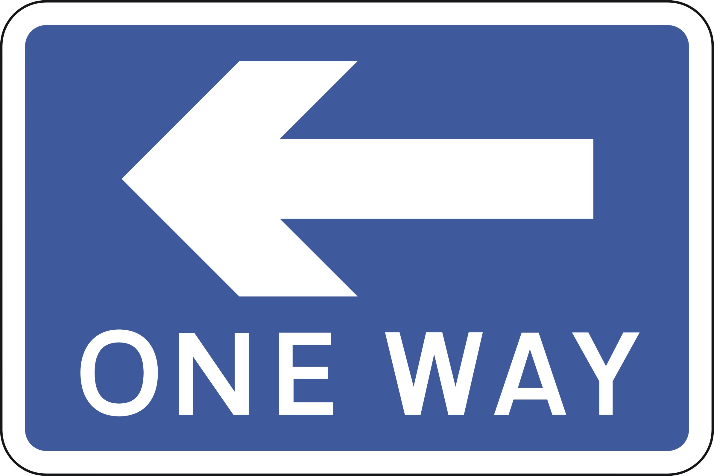 One-way traffic Road Sign, UK Delivery