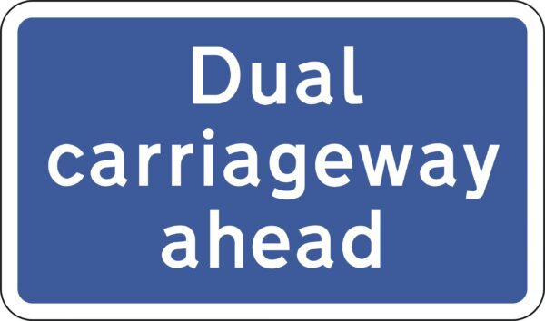 dual carriageway ahead sign for sale 818 road sign