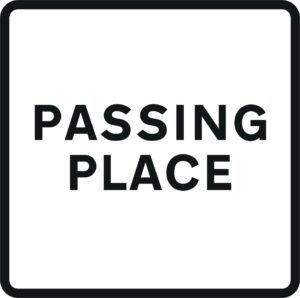 passing place sign