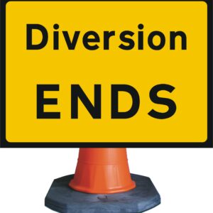 diversion ends road sign for sale