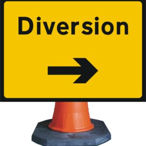 diversion right sign