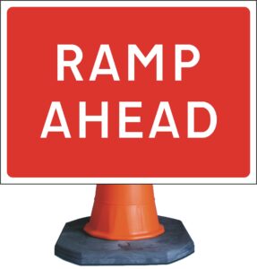 ramp ahead sign for sale
