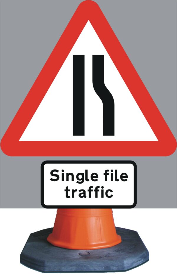 single file road sign for sale