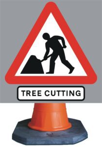 tree cutting sign for sale