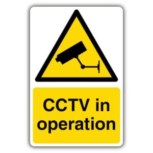 cctv in operation sign
